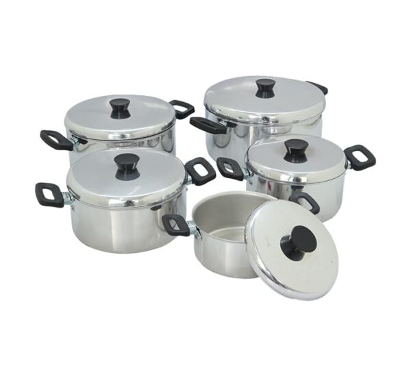Oli Aluminium Pot Set 10pc