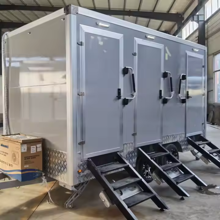 3-Door Mobile Toilets