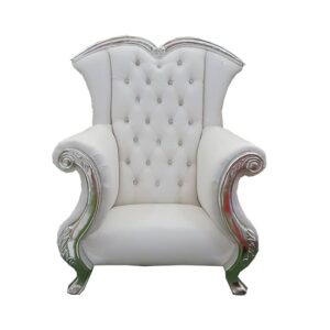 Silver design wingback